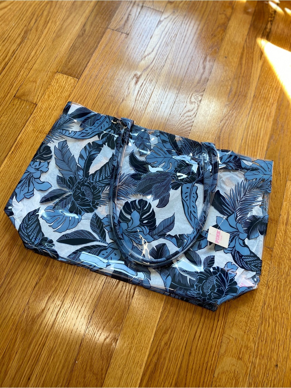 PINK Victoria’s Secret Clear Floral Tote NWT